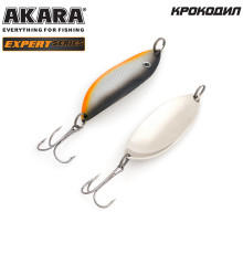 Блесна колеблющаяся Akara Expert Крокодил 70 (15 гр) цвет 2/SIL