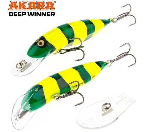 Воблер для троллинга Akara Deep Winner 85 F (цвет A69)
