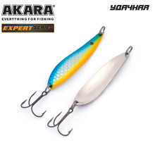 Блесна колеблющаяся Akara Expert Удачная 80 (18 гр) цвет 1/Sil