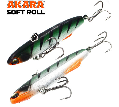Воблер Akara раттлин Soft Roll 80, цвет A288