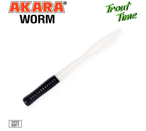 Силиконовые приманки Akara Trout Time WORM 3 Cheese, форелевая, 76,2 мм, цвет #W3, 10 шт.
