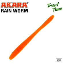 Силиконовые приманки Akara Trout Time Rain-Worm 2.5 Shrimp, форелевая, 63,5 мм, цвет #100, 10 шт.