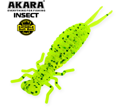 Силиконовые приманки Akara Eatable Insect 50 мм, цвет #418, 5 шт.