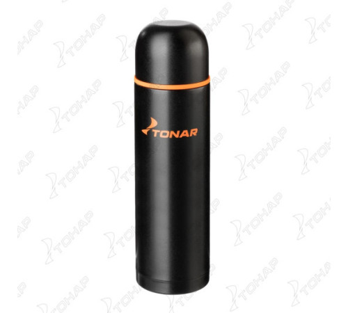 Термос TONAR 1200ML HS.TM-026  черный (дополн.пласт.чашка)