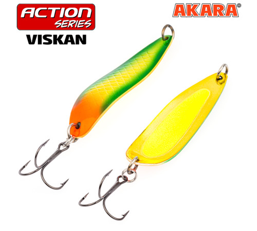 Блесна колеблющаяся Akara Action Series Viskan 65 (12 гр) цвет AB124