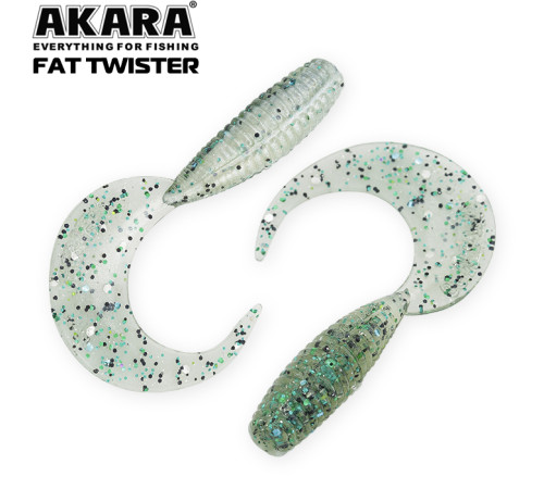 Силиконовые приманки Akara Fat Twister 50 мм, цвет #33, 8 шт.