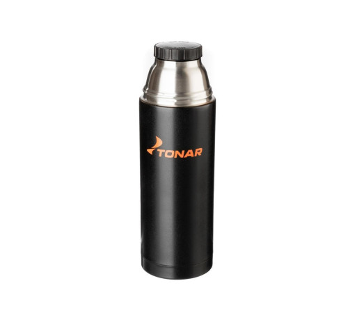 Термос TONAR 1000ML HS.TM-025  черный (дополн.пласт.чашка)