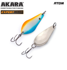 Блесна колеблющаяся Akara Атом Expert 65 (14 гр) цвет 1/Sil