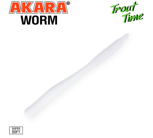 Силиконовые приманки Akara Trout Time WORM 3 Cheese, форелевая, 76,2 мм, цвет #W3, 10 шт.