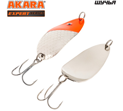 Блесна колеблющаяся Akara Expert Щучья 65 (15 гр) цвет 3/Sil