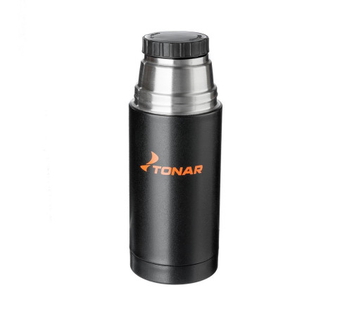 Термос TONAR 500ML HS.TM-023  черный (дополн.пласт.чашка)