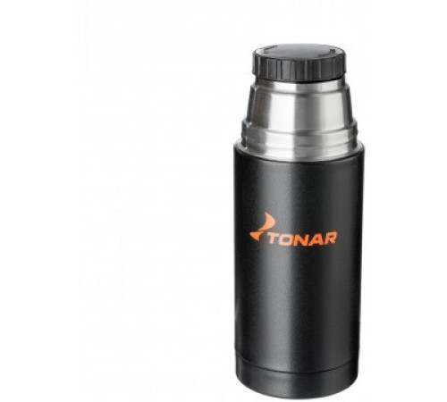 Термос TONAR 500ML HS.TM-023  черный (дополн.пласт.чашка)