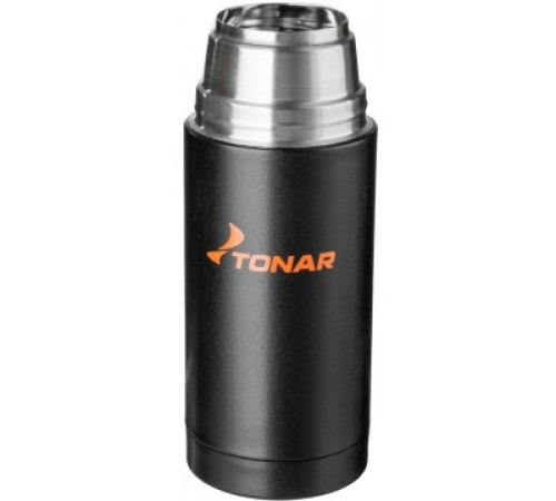 Термос TONAR 500ML HS.TM-023  черный (дополн.пласт.чашка)