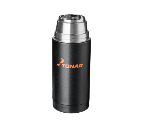 Термос TONAR 500ML HS.TM-023  черный (дополн.пласт.чашка)