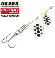 Блесна вертушка Akara Action Series Aglia Tandem №1/3 (8 гр) цвет A01