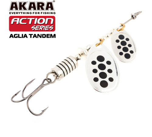 Блесна вертушка Akara Action Series Aglia Tandem №1/3 (8 гр) цвет A01