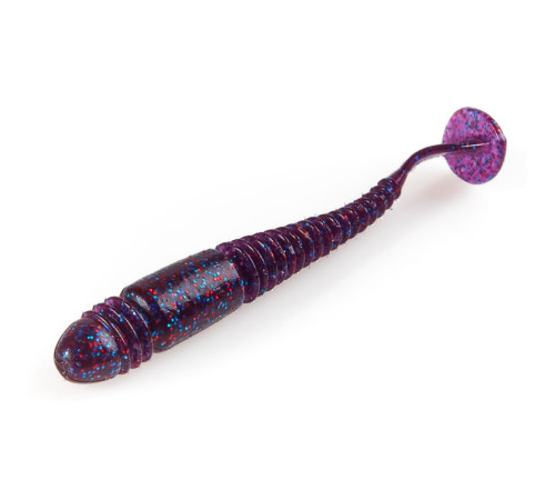 Силиконовые приманки Lucky John Pro Series TIOGA 2.9in S63, 7шт, виброхвост