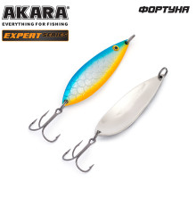 Блесна колеблющаяся Akara Expert Фортуна 80 (24 гр) цвет 1/Sil