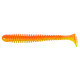Силиконовые приманки Lucky John Pro Series Spark Tail 3,0in Z12, 7шт, виброхвост