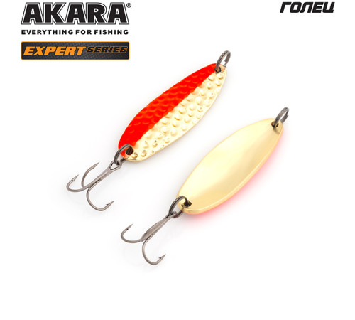Блесна колеблющаяся Akara Expert Голец 60 (18 гр) цвет 15/GO
