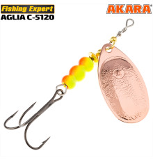 Блесна вертушка Akara Aglia C-5120 (10 гр) цвет Cu/Yl-Or