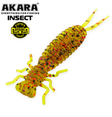Силиконовые приманки Akara Eatable Insect 35 мм, цвет #K002, 8 шт.