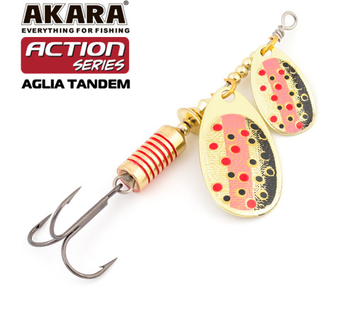 Блесна вертушка Akara Action Series Aglia Tandem №1/3 (8 гр) цвет A23