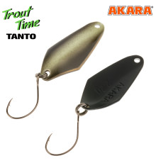 Блесна колеблющаяся Akara Trout Time Tanto (2.2 гр) цвет 58P фосфорн