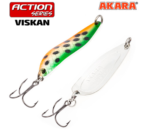 Блесна колеблющаяся Akara Action Series Viskan 80 (21 гр) цвет AB95
