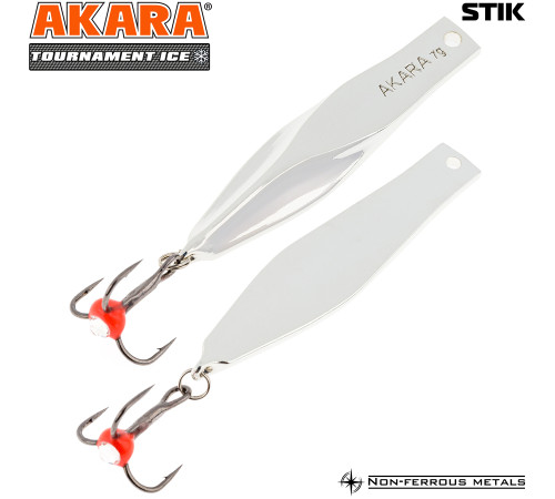 Блесна зимняя Akara Tournament Ice Stik, 20 гр цвет Sil