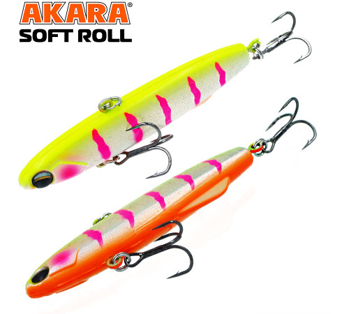 Воблер Akara раттлин Soft Roll 80, цвет A292