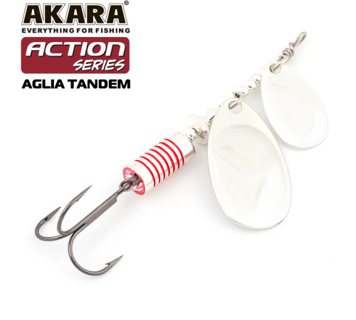 Блесна вертушка Akara Action Series Aglia Tandem №2/4 (11 гр) цвет A19