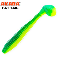 Силиконовые приманки Akara Fat Tail 120 мм,  цвет #88T, 4 шт.