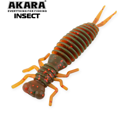 Силиконовые приманки Akara Insect 65 мм, цвет #11, 4 шт.
