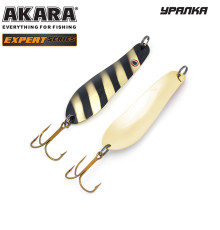 Блесна колеблющаяся Akara Expert Уралка 85 (19 гр) цвет 14/GO
