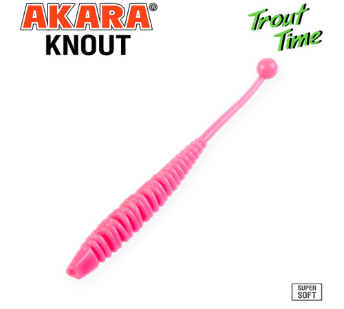 Силиконовые приманки Akara Trout Time KNOUT 2.5 Garlic, форелевая, 63,5 мм, цвет #420, 10 шт.