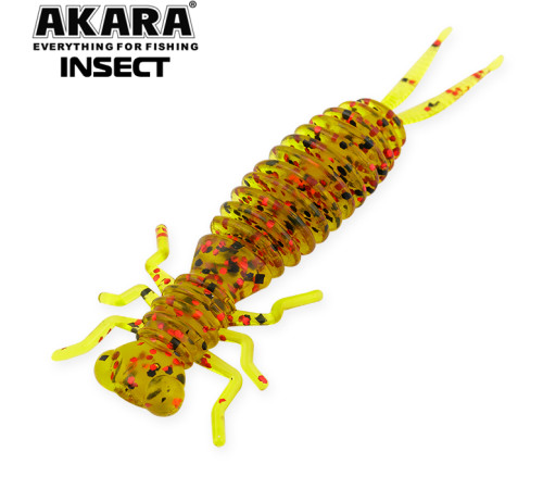 Силиконовые приманки Akara Insect 65 мм, цвет #K002, 4 шт.