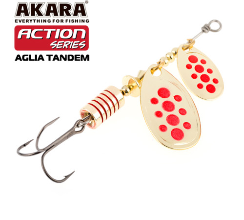 Блесна вертушка Akara Action Series Aglia Tandem №1/3 (8 гр) цвет A04