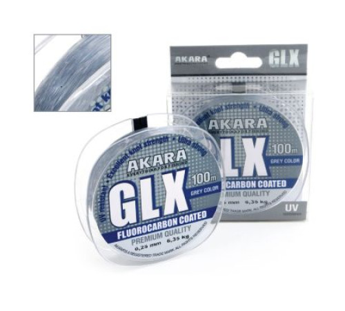 Леска Akara GLX Premium Grey (100м), 0,14мм