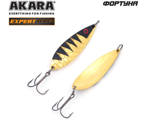 Блесна колеблющаяся Akara Expert Фортуна 80 (24 гр) цвет 13/GO