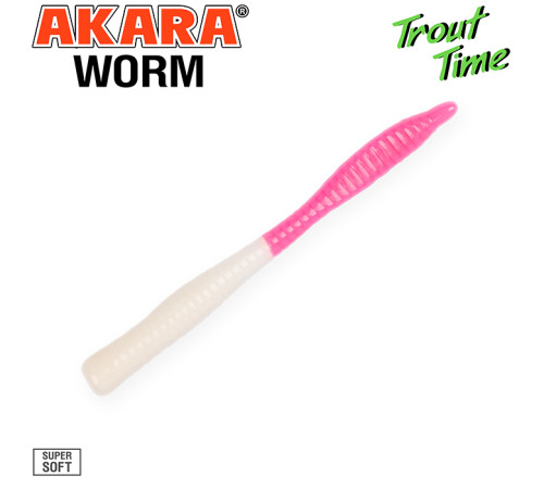 Силиконовые приманки Akara Trout Time WORM 3 Cheese, форелевая, 76,2 мм, цвет #W3, 10 шт.