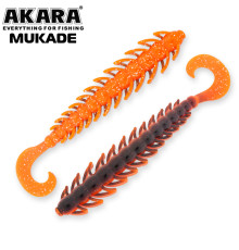 Силиконовые приманки Akara Mukade 75 мм, цвет #A508, 8 шт.