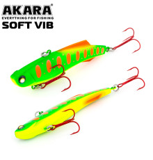 Воблер раттлин Akara Soft Vib 85 S (цвет A74)