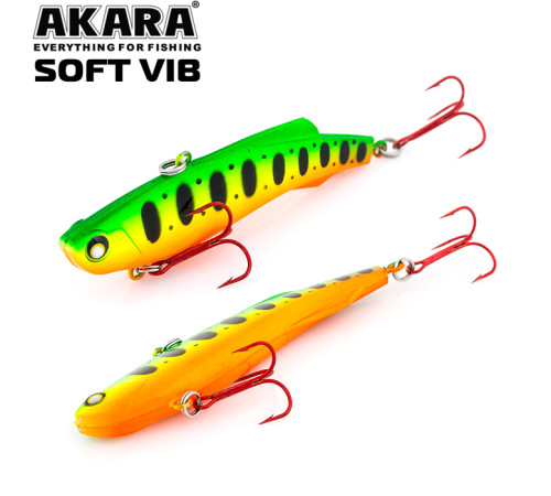 Воблер раттлин Akara Soft Vib 85 S (цвет A140)