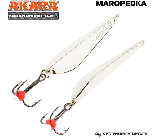 Блесна зимняя Akara Tournament Ice Maropedka, 4 гр цвет Sil