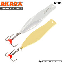 Блесна зимняя Akara Tournament Ice Stik, 8 гр цвет Sil/Go