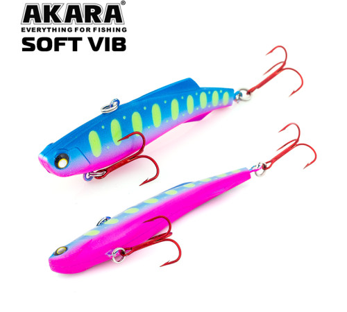 Воблер раттлин Akara Soft Vib 75 S (цвет A143)
