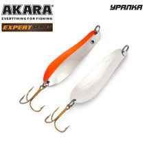 Блесна колеблющаяся Akara Expert Уралка 85 (19 гр) цвет 15/SIL