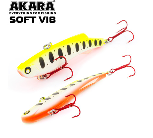 Воблер раттлин Akara Soft Vib 75 S (цвет A142)