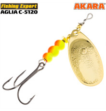 Блесна вертушка Akara Aglia C-5120 (15 гр) цвет Go/Yl-Or